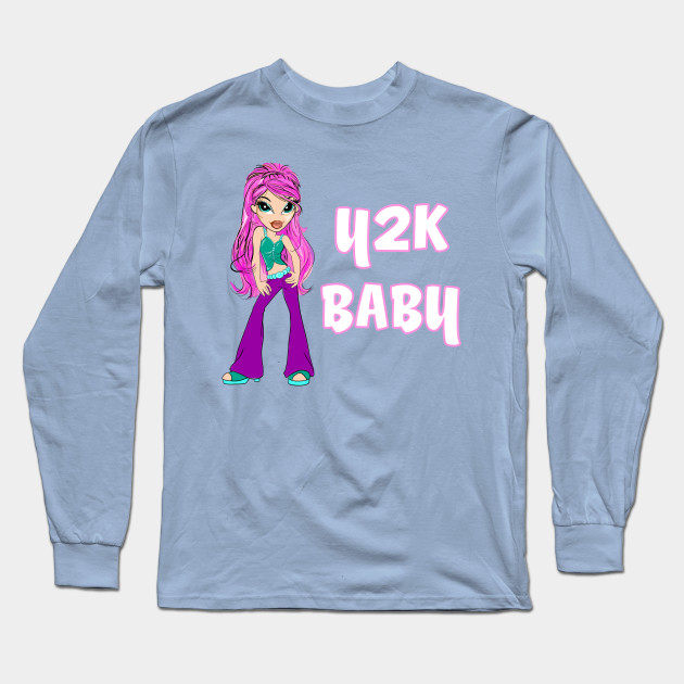 Y2K baby tee aesthetic Y2k Baby Long Sleeve TShirt TeePublic